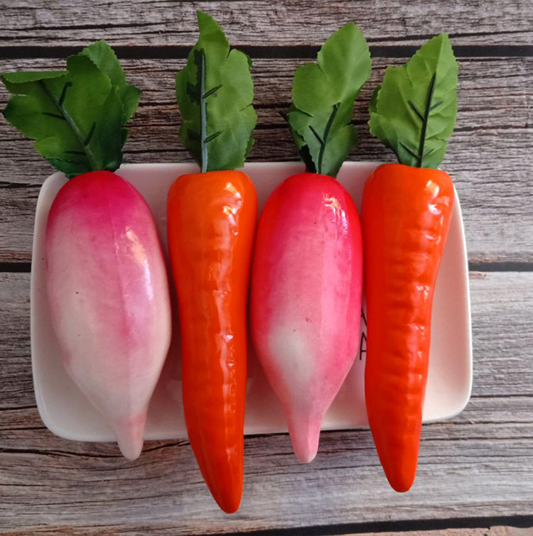 仿真胡萝卜假水果食物绘画橱窗早教道具农家乐装饰摆设品蔬菜模型