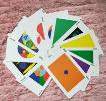 Qitian Mandala card training map Full set of super right brain development memory vision yellow card eye muscle fluctuation speed reading card