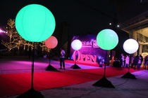 Inflatable Advertising Ball Led Light Ball Bracket Ball Customized Print Logo Celebration Road Citation Ball Exhibition Balloon Lamp Air Die