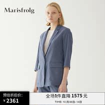 Marisfrolg Marsfield summer new womens plaid fashion casual blazer suit suit suit
