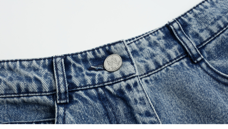 【纯棉】玛丝菲尔2022年夏季新款蛋型设计怀旧休闲牛仔裤长裤
