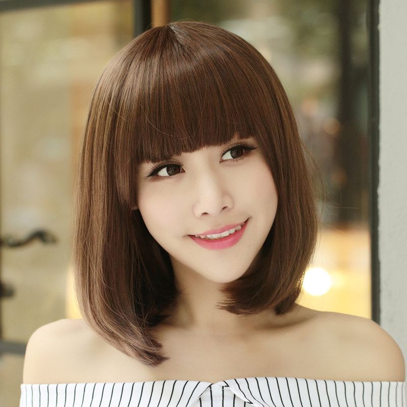 桃厘丝假发 女生短发假发bobo头沙宣头短直发假发套发型