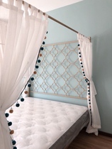 Southeast Asian style American Chinese theme hotel Inn bed veil four-pillar shelf Princess custom wedding bed curtain