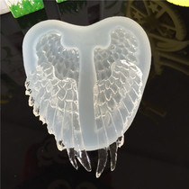 Crystal glue drop mold DIY earrings making mirror Angel Wings Wings drop glue mold clay UV glue abrasive
