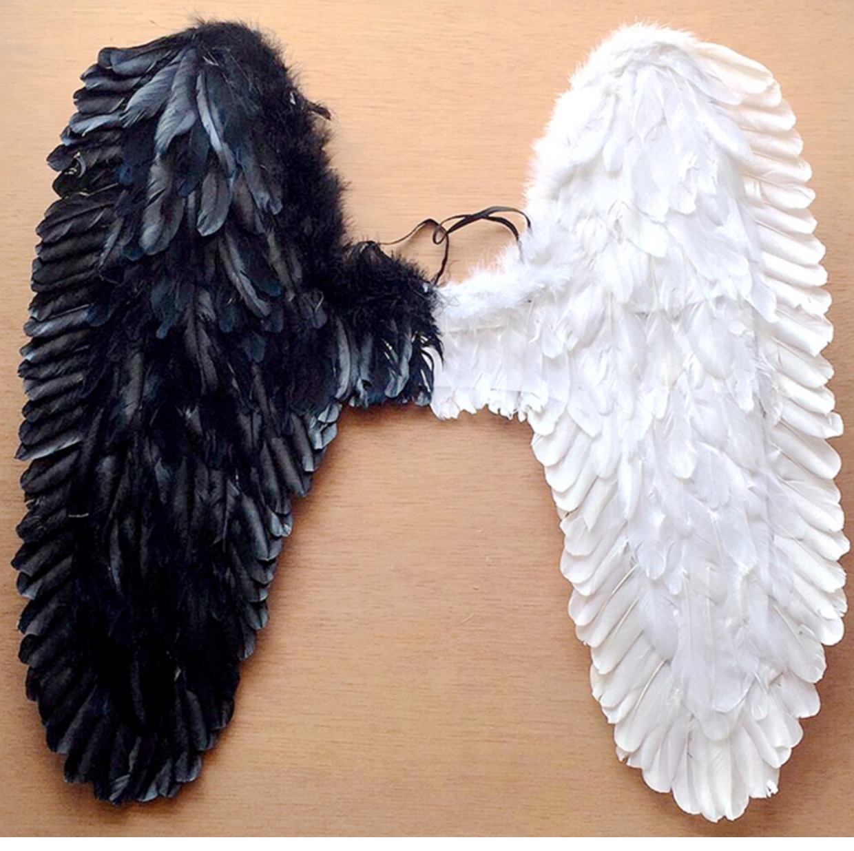 王者荣耀 小乔天鹅之梦皮肤cosplay翅膀 小乔黑白色翅膀cos道具