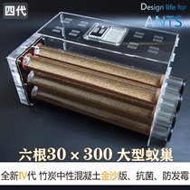 Six 30 × 300mm bionic neutral concrete bamboo nest workshop Ant Villa professional acrylic ant nest