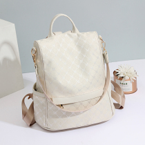 Oxford Canvas Double Shoulder Bag Woman 2021 New Fashion Tide Casual Travel Backpack Pouch theft Large-capacity bag