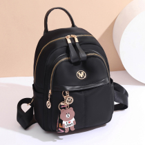 Oxford Cloth Double Shoulder Bag Woman 2021 New Fashion 100 hitch Han version Canvas Casual Travel Backpack Ladies Bag