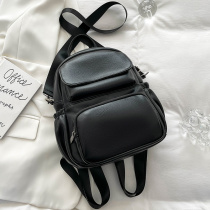 Double Shoulder Bag Women 2021 New Fashion 100 Hitch Soft Leather Casual Travel Lady Single Shoulder Backpack Brief BAG WOMAN BAG