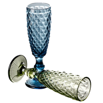 Creative color embossed goblet thick Home Juice Cup multifunctional cup glass grape wine wine champagne glass