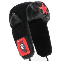Lei Feng hat male winter cycling warm cold proof artifact pilot tide locomotive hat red five-pointed star northeast cotton hat