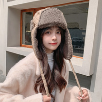 Lei Feng hat female winter thickened northeast outdoor cold hat cycling cold plush ear protection hat children Net Red Wild Wild