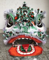 Authentic Foshan traditional double cheek teeth Zhenli Zhao Zilong set) traditional Foshan lion head) with traditional Star mirror quilt