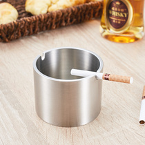 By 304 stainless steel ashtray personality creative office large living room ashtray thickened and raised 4MM drop resistant