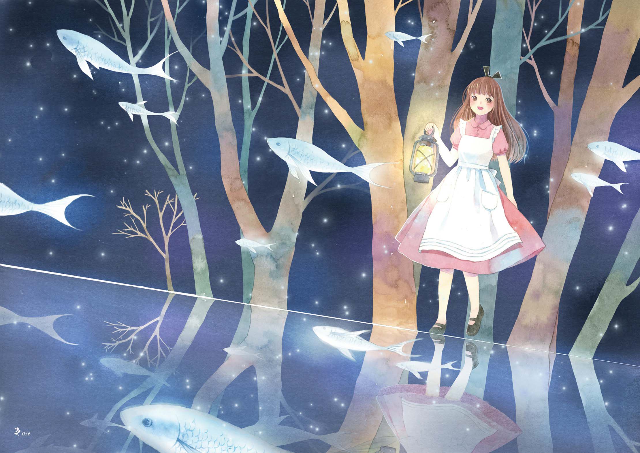 【赠可爱笔记本】正版 梦屿 画集 苜暖插画集 天闻角川 唯美学画画