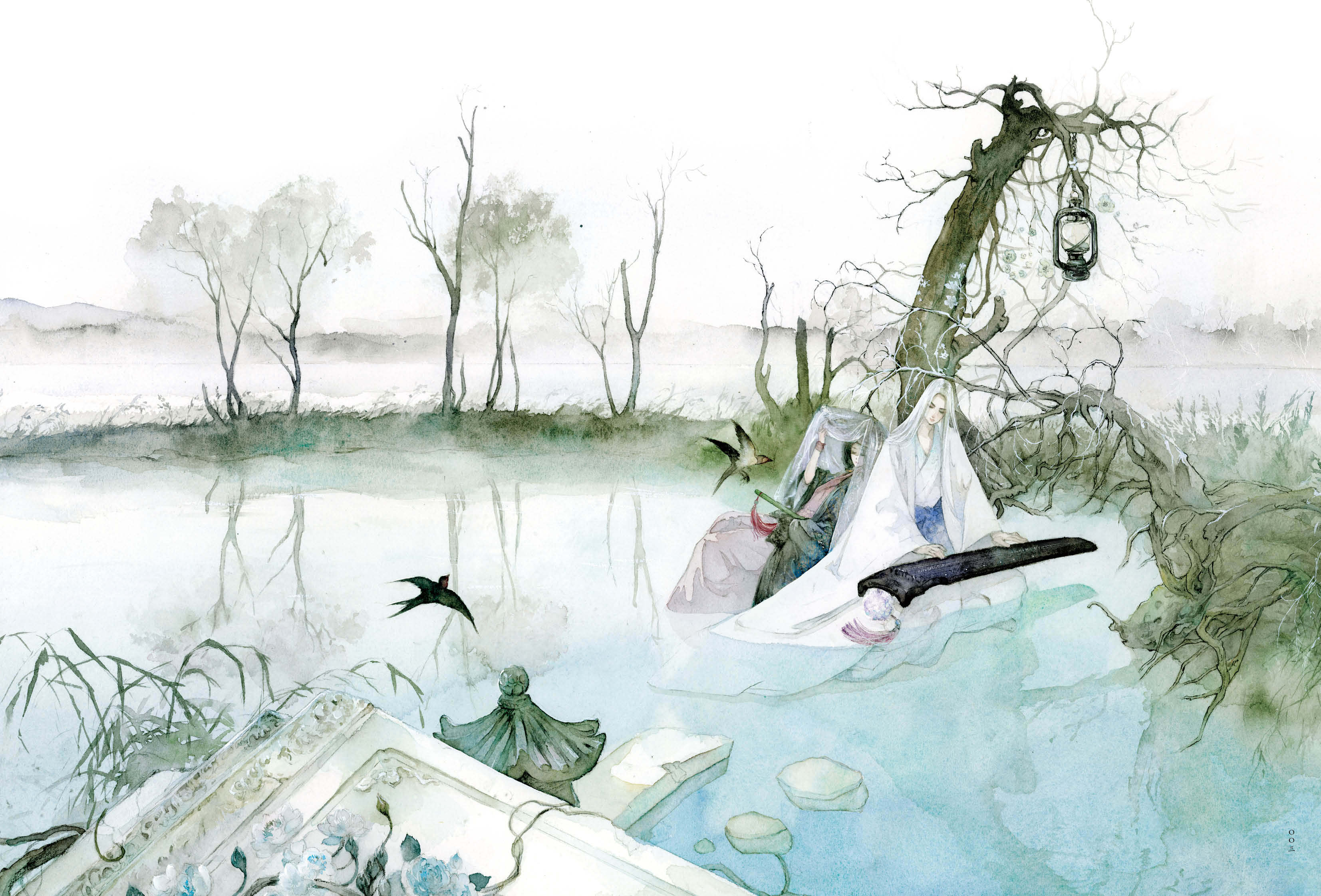 【赠笔记本】正版 浮生若梦 唐卡古风画集 天闻角川 水墨绘画水彩画