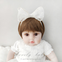 Solid butterfly knot baby hair with baby birthday head adorned with cute princess age gown head flower infant haircut