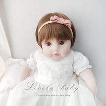 Female baby hair with cute butterfly knot baby head decorated princess hair adorned with baby full moon 100-year-old banquet South Korea