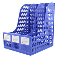Office stationery three-in-one data rack 3 grid multi-purpose finishing rack office data file rack book