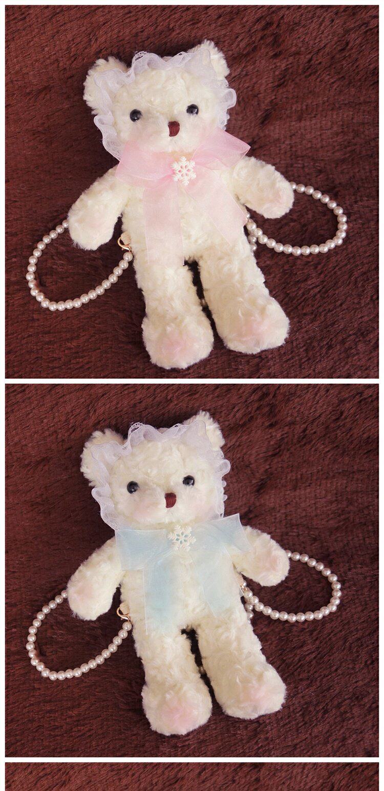 可爱小包包lolita包包小熊包斜挎包天空之熊lolita兔熊包卡通包