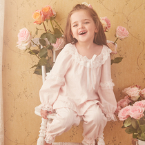 RoseTree Children Princess Pajamas Autumn Long Sleeve Girls Court Cute Sweet Girl Baby Pajama Set