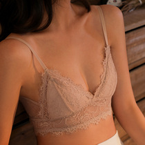 French sexy lace bra bra shows small chest underwear triangle underwear set