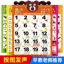 Good baby audio wall chart childrens literacy early education awareness sound wall stickers childrens literacy artifact card full set of learning
