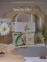 Accompanying gift female bridesmaid wedding high-end practical empty gift box pearl acrylic bag birthday advanced return gift set