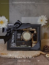 Black Transparent Leather Window Flip Large Gift Box Mens Groomsmen Companion Souvenir Package Wedding Return Gift LOccitane