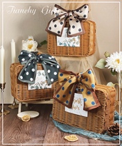 Vintage forest department imitation rattan woven box portable wedding wedding gift send male and female bridesmaids and groomsmen back to the company to open