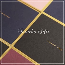 Bronzing card Thank you card European souvenir Thank you card Birthday wishes BestWish jam Ins wind