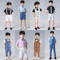Handsome Boy Dress Summer Summer Suite Suite Boy Host Show Show Show Dressing for British Childrens Flower Children