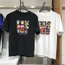 Li Ning short sleeve T-shirt mens sports fashion series casual round neck top summer knitted sportswear AHSP145