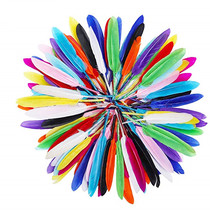 Color feather decoration kindergarten handmade DIY material childrens creative art course creative material