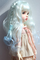 (Click Planet) BJD baby with wig 6 points 4 points giant baby 3 points baby soft silk gradient color braid long curly hair