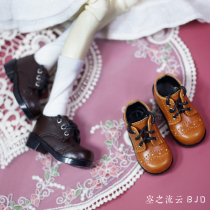 Spot Shoes 4 Points BJD Eva Shoes Round Head Sen shoes Shoes Leather Shoes Retro Wind Lace Boots Dz Soom