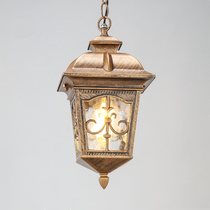 European outdoor chandelier American wrought iron garden lamp retro corridor aisle lamp outdoor balcony chandelier outdoor chandelier