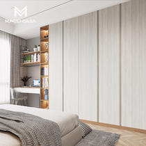 Marge bedroom wardrobe custom simple small apartment walk-in wardrobe combination bookcase door to top wardrobe customization