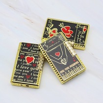 Domestic classic fine sculpted steel sound lovers sculpted double face lace red loving and sound rubbing side wheel for Ming fire lighter