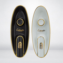 LUBINSKI LUBINSKI ceramic handmade metal stroke line boat business Art cigar single ashtray