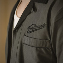 VINTAMERI DuPont Yarn X Xinjiang Long-staple Cotton Vintage Daily Casual American BOWLING BOWLING Shirt