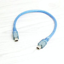 Double head T-type port line T port turn T port car MP3 mini 5PIN male-to-public line mini USB data cable