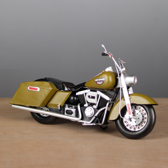 Simulated Harley-Davidson motorcycle model iron American motorcycle bar living room window decoration ornament gift
Simulated Harley-Davidson motorcycle model iron American motorcycle bar living room window decoration ornament gift