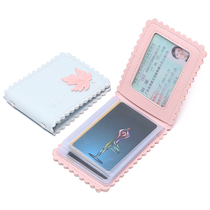 Creative fashion personality drivers license leather case net red female drivers license set ultra-thin driving license exquisite high-end card bag Tide brand