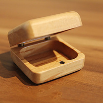 zakka mini exquisite wooden box handmade crafts log ring ear box small jewelry box small gift box