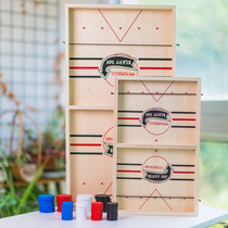 Wooden parent-child interactive playing chess wooden table touching Chess double match indoor table game toy