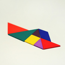 Color jigsaw puzzle wooden deformed toys conjoint childrens day benefits intelligence shape assembly plug disassembly puzzle