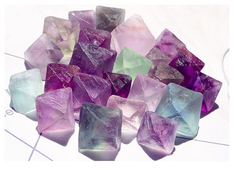 天然水晶原石萤石吊坠手工时尚饰品新品毛衣链