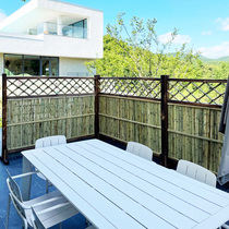 Bamboo fence vegetable garden fence Park fence outdoor indoor courtyard homestay decoration fence guardrail bamboo partition wall