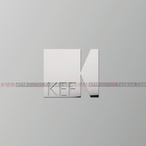 British KEF logo metal sticker fever audio speaker amplifier logo sticker for personal DIY logo